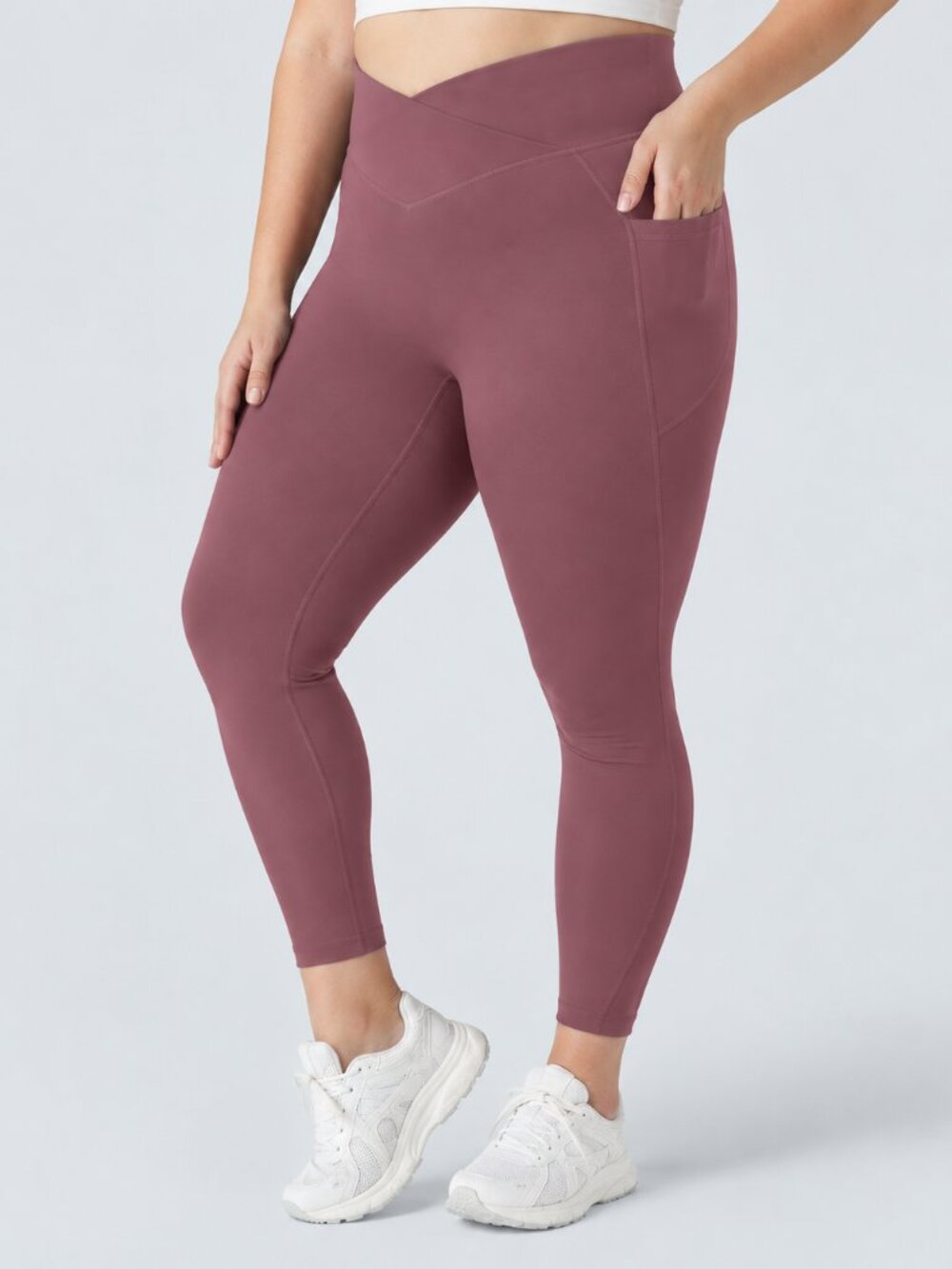Halara 3x Evening Red SoftlyZero High Waisted Crossover Pocket Leggings  50% off